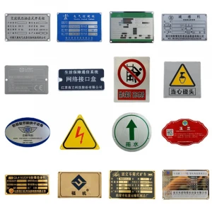 Wholesale Cheap Price Oxidation Custom Nameplate Label Signs Metal Logo Plates