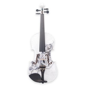 Wholesale colorful violin by handmade Acoustic violin high quality cheap violin