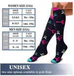wholesale custom 20-30mmhg colorful football medical knee high running cycling sport nurse travel compression socks for mens