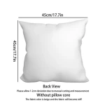 Wholesale custom fashion simple printed cushion decoration pillowcase 45x45 sofa seat pillow luxury pillowcase