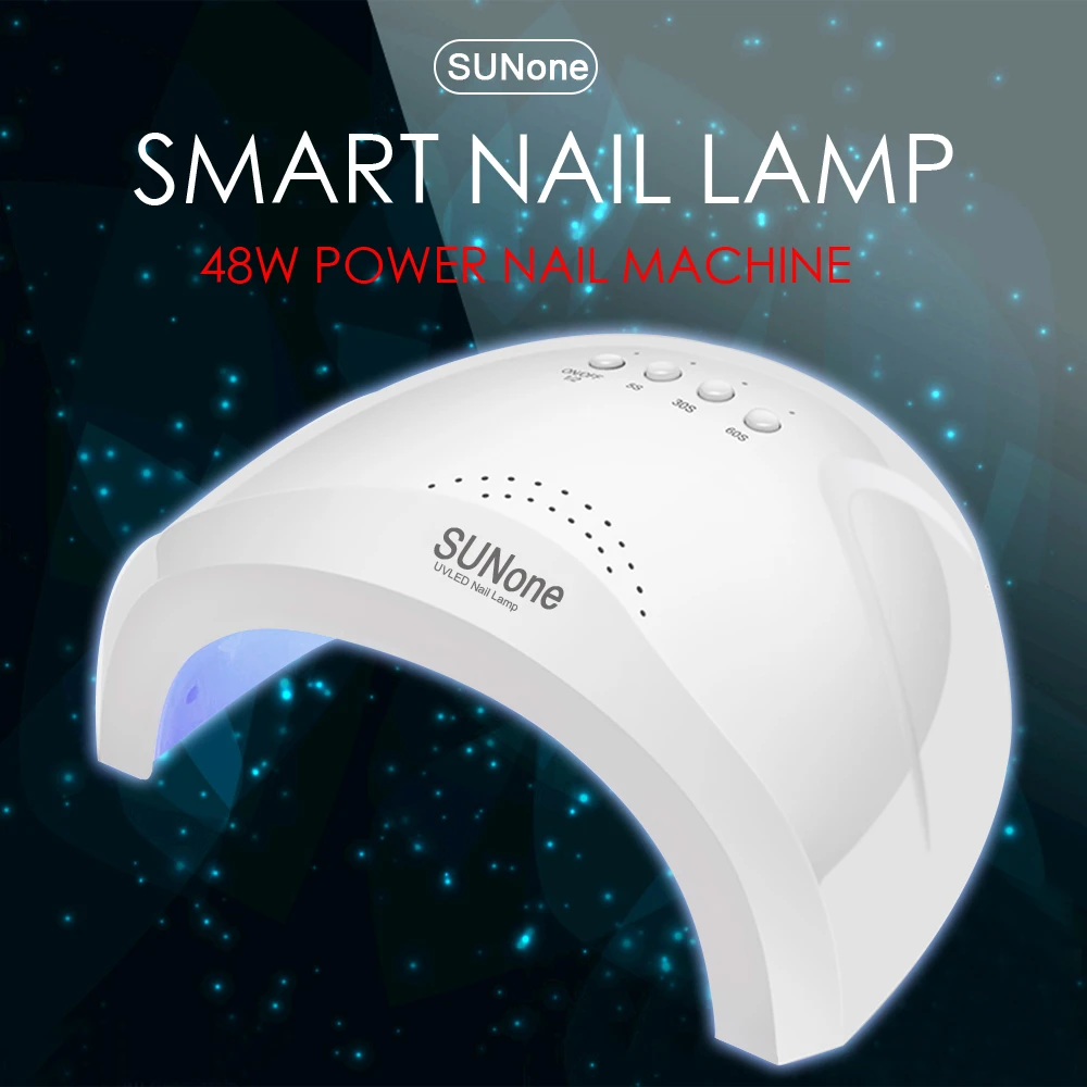 Wholesale Dual Light Source Nail Art Lamp 48W Smart Sensor Fast Drying Phototherapy Machine Nail Polish Curing Lampe UV Ongles