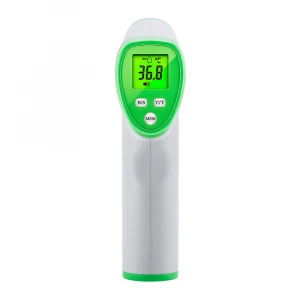 Wholesale Green Non Contact Thermometer 32 Sets 32.0~42.9 Measurement Range Lcd Display Forehead Fever Thermometer