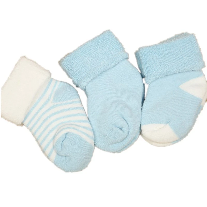 Wholesale high qual home organic cotton newborn baby anti slip Cute warm baby socks