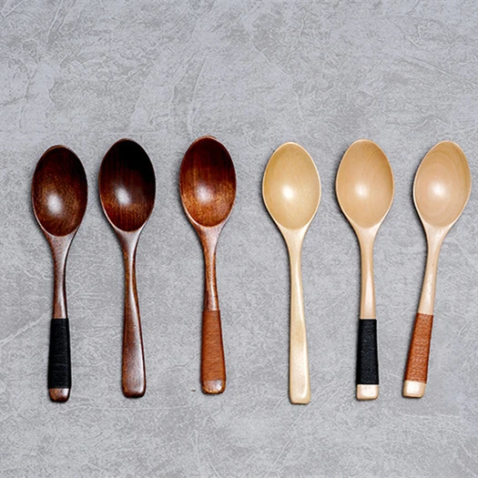 Wholesale High Quality Wooden Spoon Baby Food Supplement Coffee Spoon