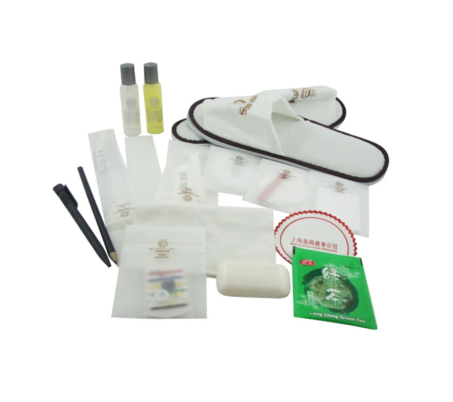 Wholesale hospital amenity kit and luxury travel set hotel airline custom bag amenity kit
