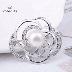 Wholesale Hot Sale Bridal Flower Pearl Brooch  Bouquet Wedding Brooches For Women