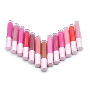 Wholesale Matte Waterproof Lip Gloss Nude 66 Colors Custom Liquid Lipstick Frosted Brand Tube Lipgloss