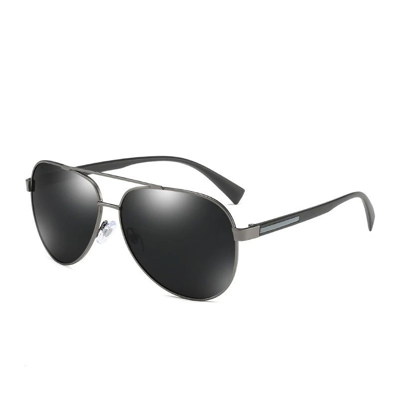 Wholesale Men&#x27;s Driving Fishing Golf Polarized Cool Shades Sunglasses Elliptical Metal Frame UV400 Protection JM017