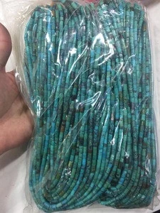 Wholesale Natural Chinese turquoise, Heishi real stone beads for jewelry making