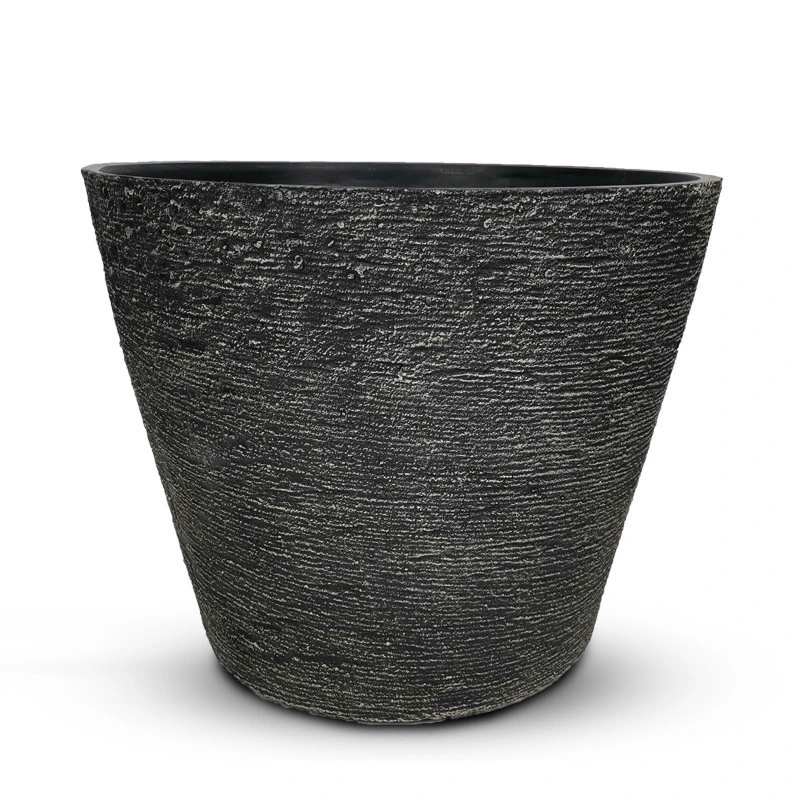 Wholesale outdoor tall wholesale stone resin garden planters and pots