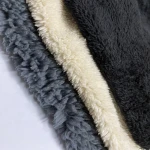 wholesale 100% Polyester two side micro polar sheepskin Sherpa Fleece Fabric For Blanket sherpa hoodie fabric material