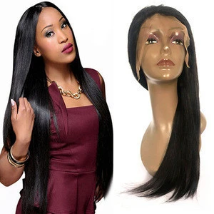 Wholesale Price 100 Human Hair Lace Wig Remy Virgin Brazilian Straight Lace Front Human Hair Wig With Baby Hair For Black Women