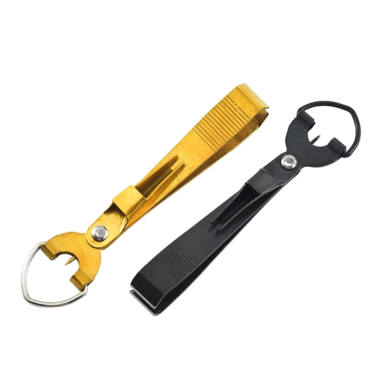 Wholesale Price Fly Fishing Line Nippers And Cutter Tools Black Golden Coated