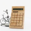 Wholesale Promotional School Exam Functions Bamboo Pocket Calculator