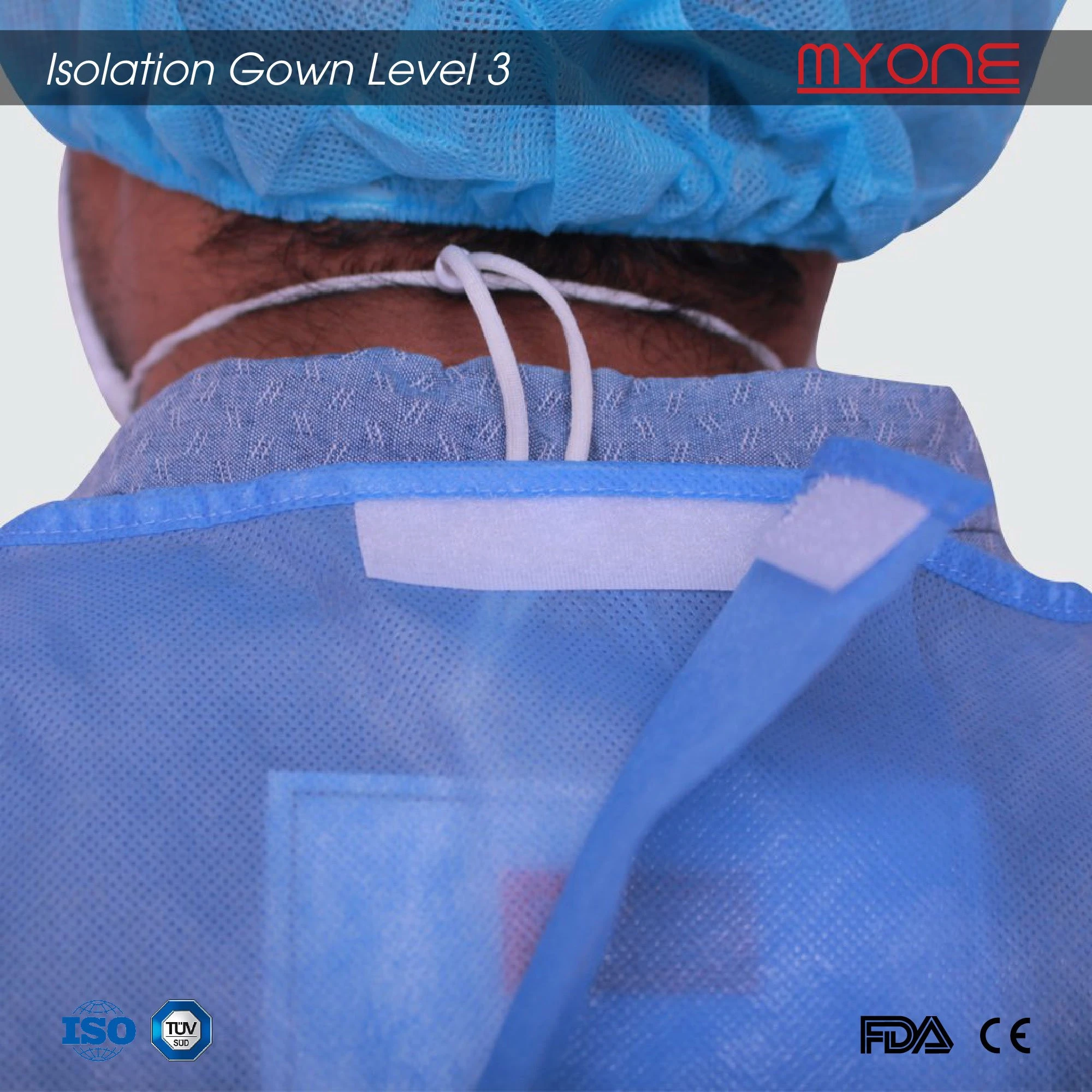 Wholesale Protective Equipment Level 3 Non Surgical Isolation Gown With Water Proof Function From Vietnam