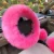Import wholesale sheep wool pink fur skid resistance fur car steering wheel cover from China