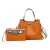 Import wholesale trendy lady fashion design serpentine pattern pu leather  handbag women bags set from China