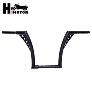 Wholesale universal cnc steering black 16 rise ape hangers diameter motorcycle handlebars for harley sportster rise 14 12