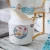 Import Wholesale wave pattern bone china coffee cup and saucer porcelain water cup set afternoon tea set custom from China