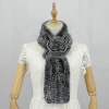 wholesale winter keeping warm long rabbit fur scarf for lady