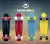 WINMAX New 22.5 inch plastic anti-slip griptape Plastic skateboard deck pennyboard with PU wheels