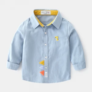 winter kids clothes BABY boys T shirts solid dinosaur casual kids tops children&#x27;s clothes wholesale