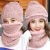 Import Winter knitted Beanies Hats Women Thick Warm Beanie Skullies Hat Female knit Letter Bonnet Beanie hat Outdoor  Sets R0821-1 from China