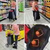 with two wheels luggage cart   Folding  supermarket_shopping_trolley  portable   shopping cart trolleys