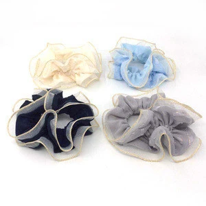 Women&#039;s Hair Tie Pure color cloth Ponytail Holder Rope Scrunchies Accessories