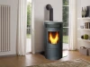 wood pellet stove,NB-PR9, 9kw, round