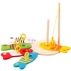 Wooden Fishing Toys,  Count Fishing Game, Wooden Toys for Kids