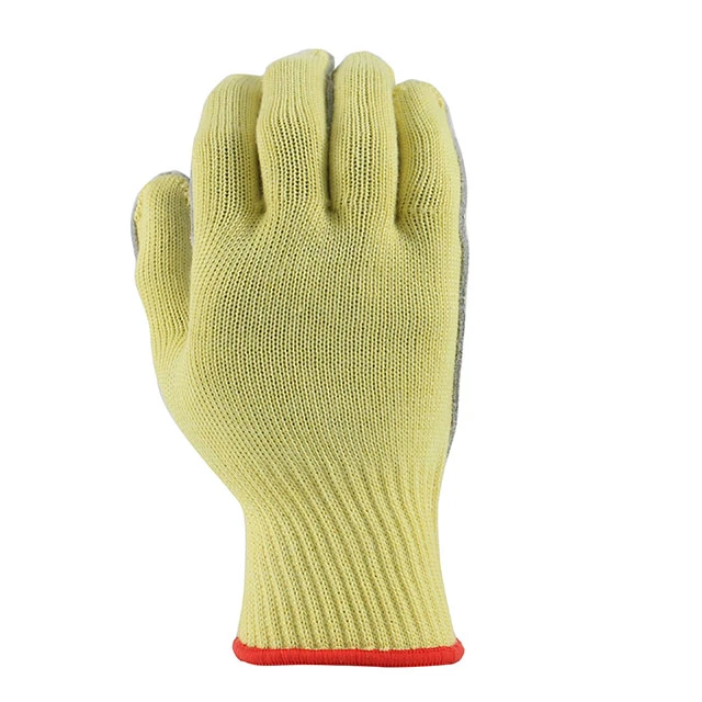 Working Leather Gloves, Fireproof Cut Proof Firefighting Safety Gloves For Construction