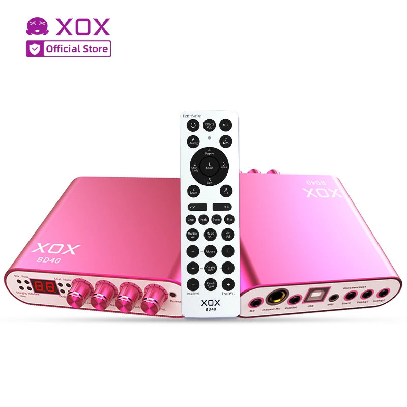 XOX Modern Design Reverb Sound Card USB External Sound Card for Studio Recording