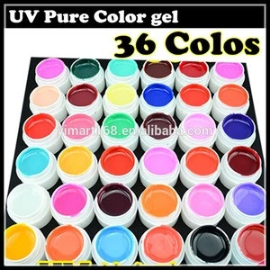 Yimart 36Colors Solid Pure UV Gel,Mix Color Build Gel,UV Color Gel 5ml