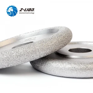 Z-LION 4inch/100mm Vacuum Brazed Diamond Grinding Tools Groove Polishing Wheel