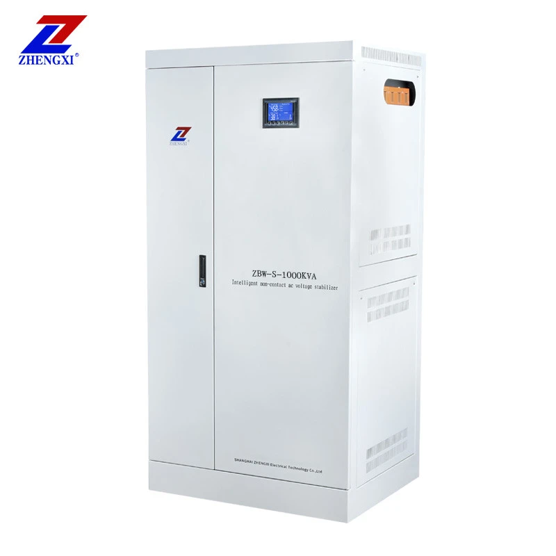ZBW-S-1000KVA big power AC input 304V-456V 3 phase smart servo full automatic non-contact voltage regulator/stabilizer