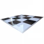Anycase Gloss Black and White Dance Floor For Wedding Patry Decoration