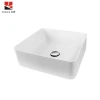Amazon hot-selling cabinet counter top solid surface sink washbasin