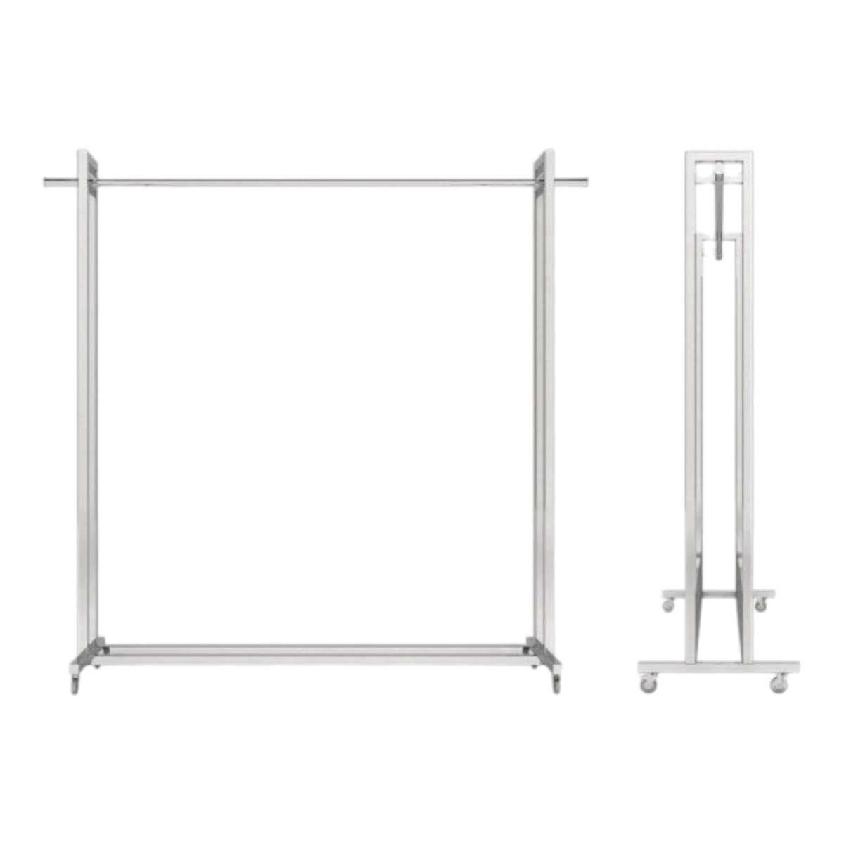 Buy Heavy-duty Stainless Steel Clothing Rack With Wheels – Adjustable ...