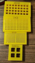 Yellow Plastic Biopsy Tissue Cassettes