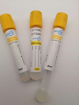 CE certified manufacturer vacutainer blood collection tubes yellow Gel ubes