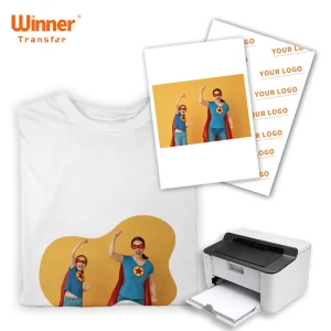 Winner Transfer Backing Paper Customization A4 Laser Heat Transfer Printing Paper For Light Fabric