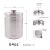 Factory outlet food grade stainless steel mini size dimple used 2L keg