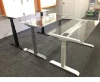 Sitting Standing Office Desks Double Column Frame Ergonomic