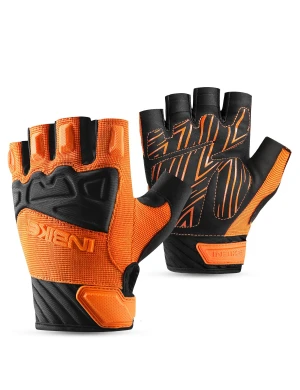 INBIKE Half Finger Orange Cycling Gloves Breathable for Mountaion Bike MTB Riding