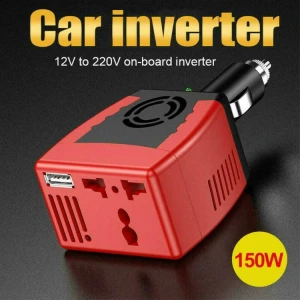 DC12V to AC220V Car Power Inverter 150 Watt with USB