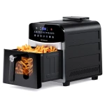 9L Large Capacity Air Fryer Demiand with Steam WiFi Digital Electric Air Fryer 2200W Black