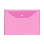 Wholesale document wallet Plastic Envelope Pocket Wallets School Folder Document A4 Clear File Bag With Snap Button Fol
