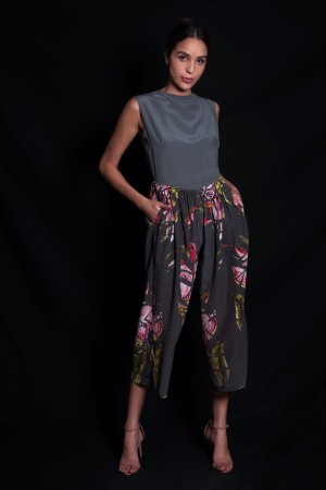 Titanium Floral Printed Jumpsuit