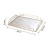 Import Nordic light luxury home living room mirror glass metal storage tray custom from China